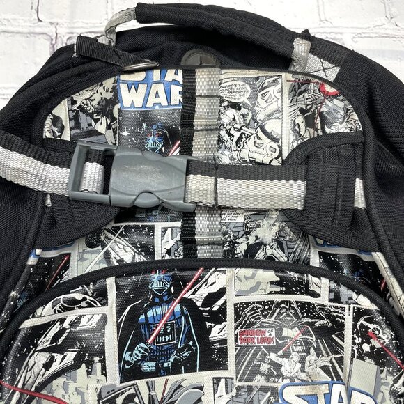 Pottery Barn Kids Star Wars Comics Glow-in-the-Dark Print Mackenzie 17" Backpack - Picture 2 of 14